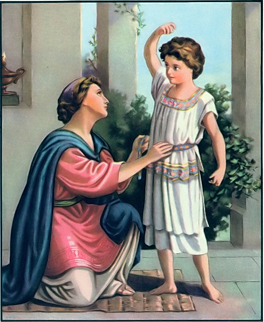Samuel's mother brought him new clothes each year I Samuel 2:19