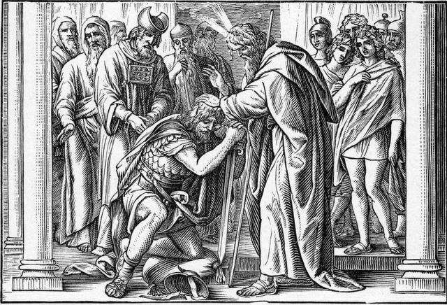 Moses Giving His Charge to Joshua Numbers 27:22-23