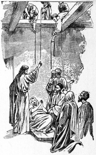 Jesus heals a paralyzed man Luke 5:18-26