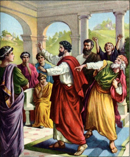 Paul and Barnabas in Antioch Acts 15:2