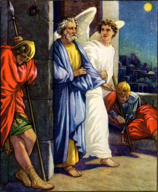 Peter Freed by an Angel Acts 12:7-10